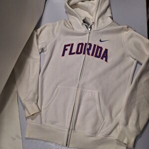Womens Nike Florida Gators Full-Zip Hoodie Large White